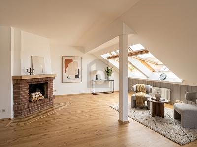LICHTDURCHFLUTETES WOHNEN MIT KAMIN - Dachgeschoßwohnung Böblingen Dagersheim | Angebot:26884814